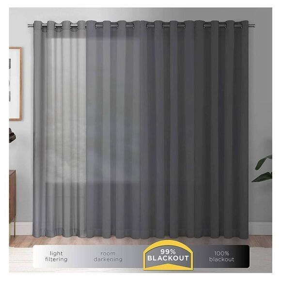 ECLIPSE Blackout Curtains for Bedroom-Darrell 37" x 84- 1 panel - Picture 4 of 8